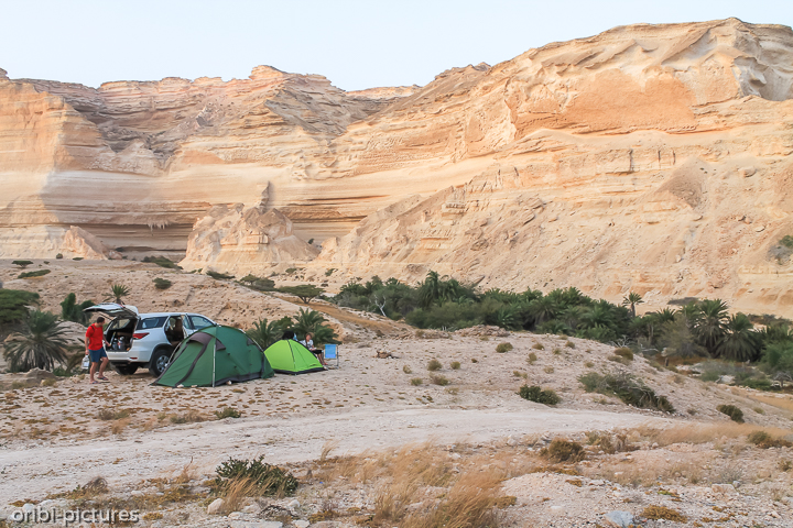 *Camping am Ende des Wadi Ash Shuwaymiyyah*<br><br><br><br>