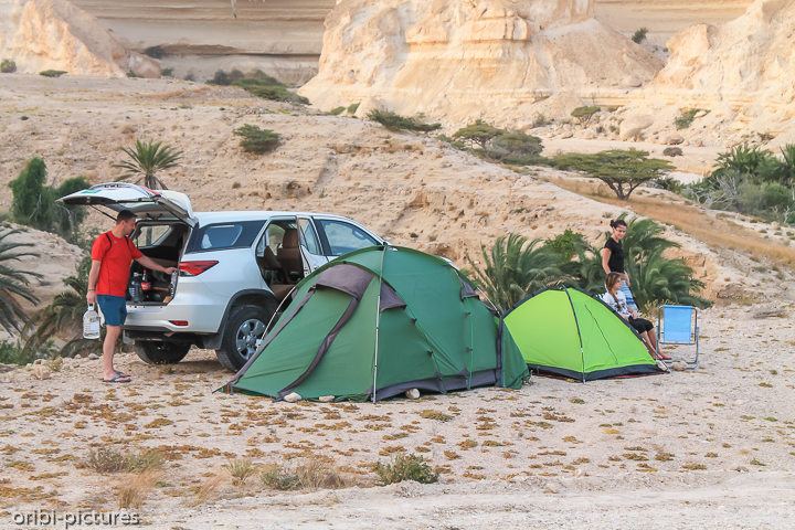 *Camping am Ende des Wadi Ash Shuwaymiyyah*<br><br><br><br>