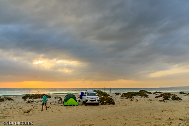 *Am Strand zwischen Duqm und Ras Madrakah*<br><br>ungefähr auf Höhe der Gemeinde Shuwayr<br><br>