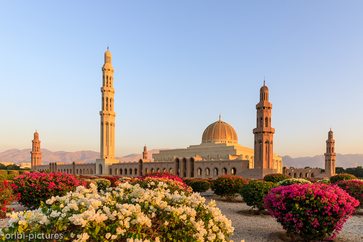 *Sultan Qaboos Moschee*<br><br>Beeindruckend während des 18 Uhr Gebets den Pilgerern zuzusehen und das Ambiente aufzusaugen. Frauen sollten sich für einen Besichtigungstermin vorab informieren.<br><br>