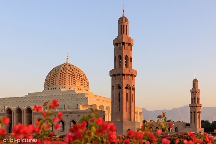 *Sultan Qaboos Moschee*<br><br>Beeindruckend während des 18 Uhr Gebets den Pilgerern zuzusehen und das Ambiente aufzusaugen. Frauen sollten sich für einen Besichtigungstermin vorab informieren.<br><br>