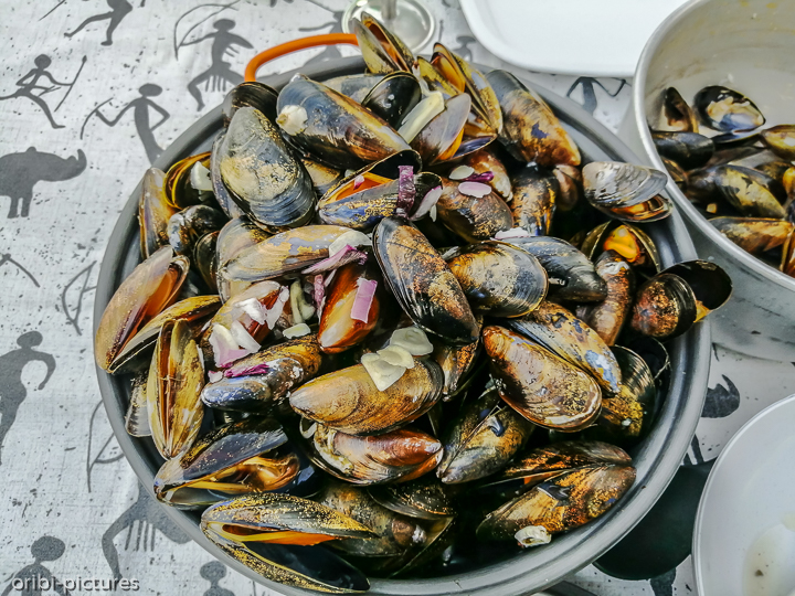 *Auf der Isle of Mule*<br><br>Muscheln - kiloweise direkt von der Farm<br><br>
