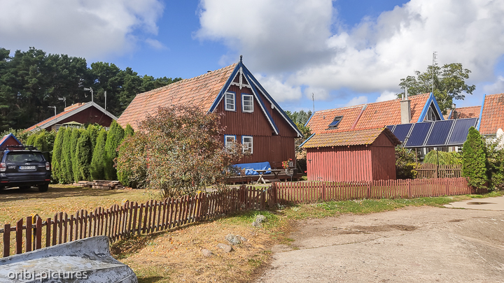 *Typische Strandhäuser an der Kurischen Nehrung*<br><br><br><br>