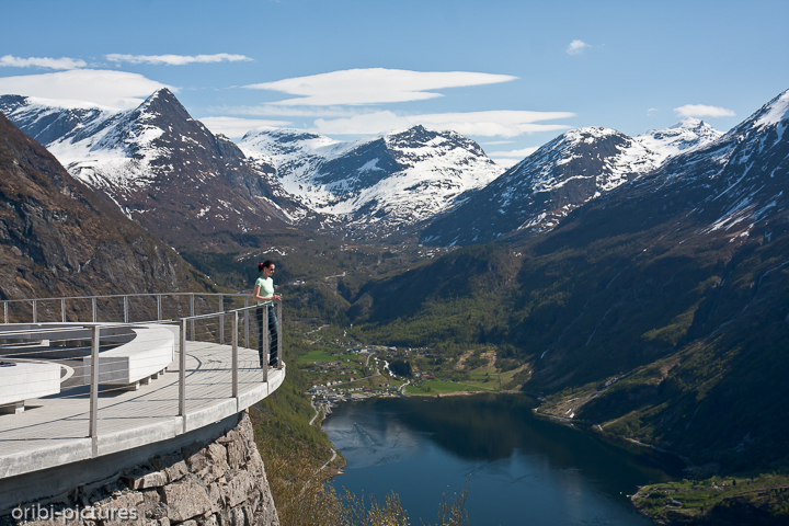 *Aussicht auf Geiranger *<br><br>Oberhalb des Adlerweges<br><br>